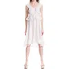 Leon Max Womens Silk Cascade Ruffle Sundress In Pink