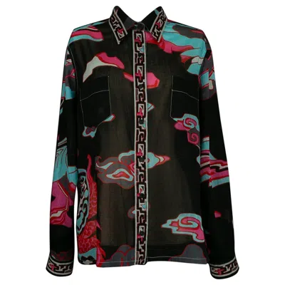 Pre-owned Leonard Cotton Cheesecloth Shirt In Black