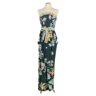 Pre-owned Leonard Flower Jumpsuit In Black