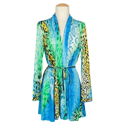 Pre-owned Leonard Flowing Jacket In Blue