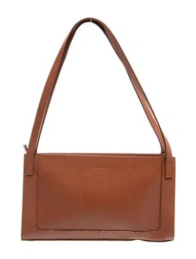 Pre-owned Leonard Leather Shoulder Bag In Brown