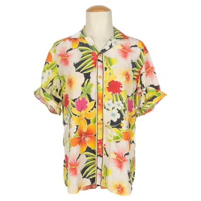 Pre-owned Leonard Men Cotton Shirt In Sand