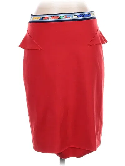 Pre-owned Leonard Paris Casual Skirt In Red