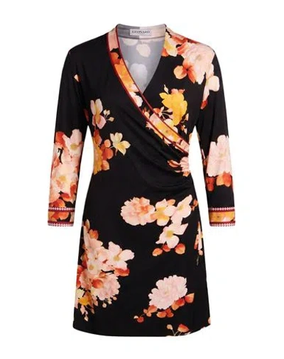 Leonard Paris Woman Midi Dress Orange Size 12 Polyamide