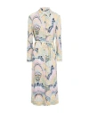 Leonard Paris Woman Midi Dress Pink Size 16 Wool, Nylon