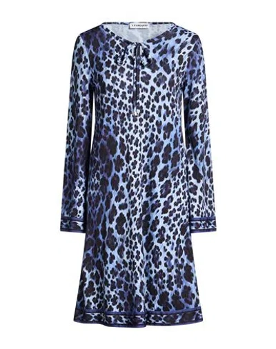 Leonard Paris Woman Mini Dress Light Blue Size 8 Polyamide