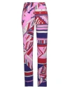 Leonard Paris Woman Pants Pink Size 10 Wool, Polyamide In Pink