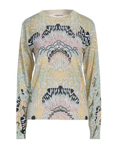 LEONARD PARIS LEONARD PARIS WOMAN SWEATER OFF WHITE SIZE XL SILK, WOOL, CASHMERE