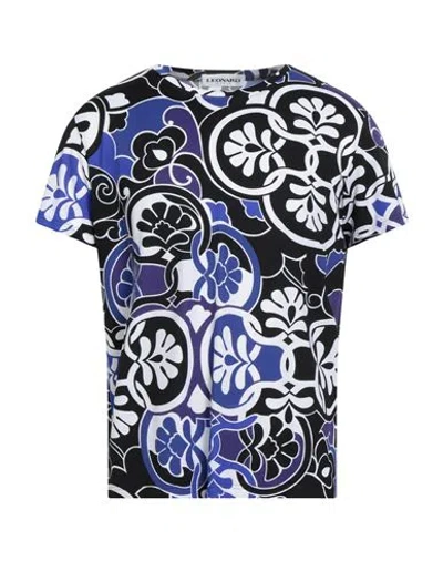 Leonard Paris Woman Top Purple Size 16 Polyamide In Black