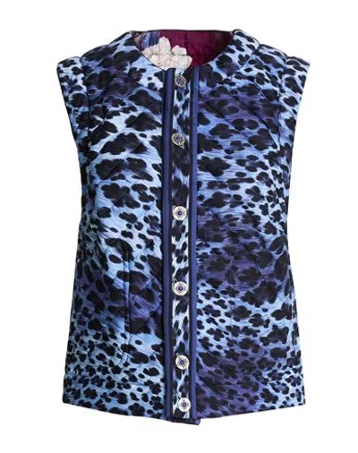 Leonard Paris Woman Vest Light Blue Size 10 Polyamide