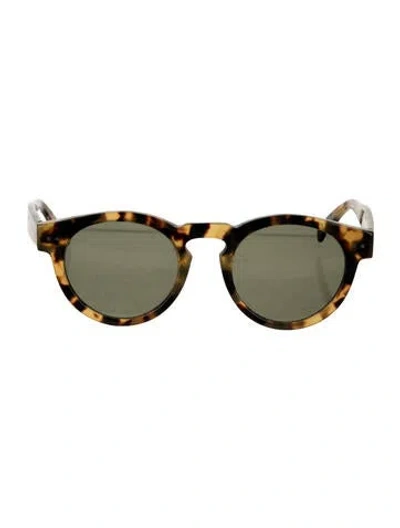 Pre-owned Leonard Round Tinted Sunglasses In Neutrals