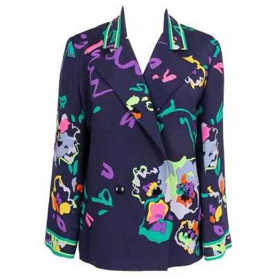 Pre-owned Leonard Silk Jacket In Black