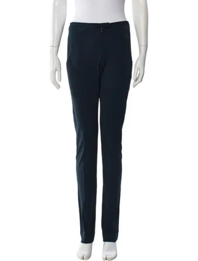 Pre-owned Leonard Skinny Leg Pants In Blue
