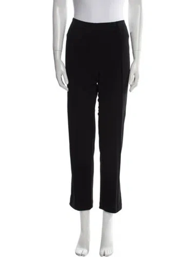 Pre-owned Leonard Straight Leg Pants In Black