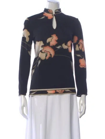 Pre-owned Leonard Vintage 1980's Top In Black