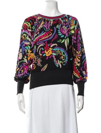 Pre-owned Leonard Vintage 1990's Top In Blue
