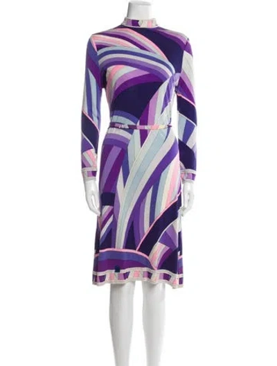 Pre-owned Leonard Vintage Knee-length Dress In Multi