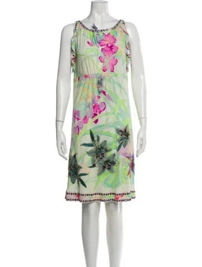 Pre-owned Leonard Vintage Knee-length Dress In Multi