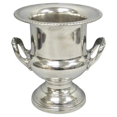 Pre-owned Leonard Vintage  Silver Plated Trophy Cup Urn Champagne Chiller Bar Ice Bucket