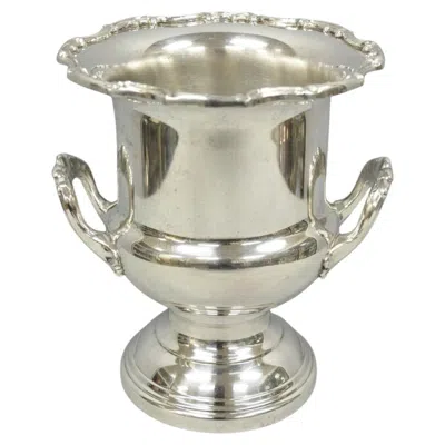 Pre-owned Leonard Vintage  Silver Plated Trophy Cup Urn Champagne Chiller Bar Ice Bucket