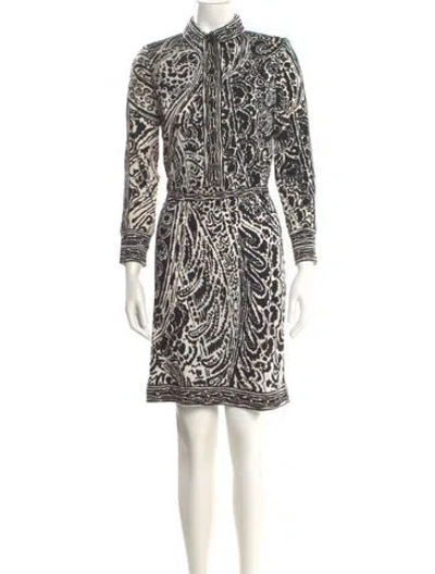 Pre-owned Leonard Vintage Mini Dress In Multi