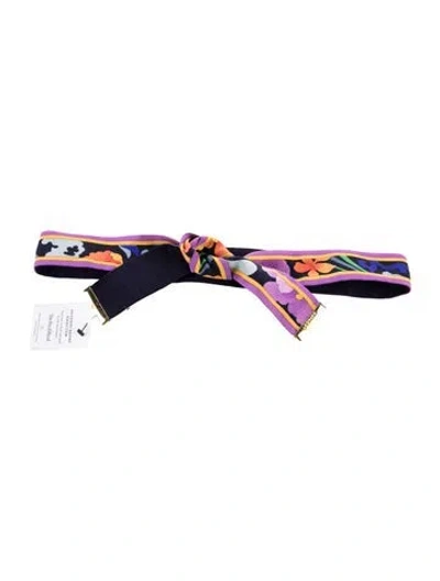 Pre-owned Leonard Waist Belt In Purple