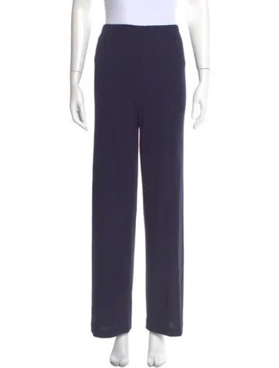 Pre-owned Leonard Wide Leg Pants In Purple