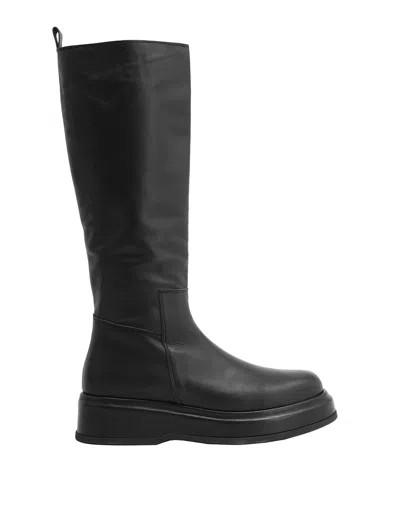 Leonardo Principi Woman Boot Black Size 8 Ovine Leather