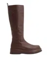 Leonardo Principi Woman Boot Burgundy Size 8 Ovine Leather In Red