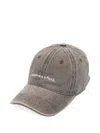 Leonardo Valentini Embroidered Cap In Brown
