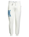 Leone Man Pants Off White Size Xl Cotton, Elastane In White