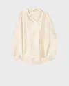 Leoni Leoní Lore Wool Silk Sculptural Jacket In Neutral