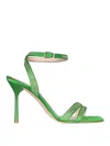 Leonie Hanne Camellia Sandals In Green