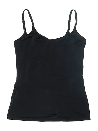 Pre-owned Leonisa Swimsuit Top Black Solid Pattern Swimwear