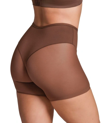 Leonisa Truly Invisible Control Short In Dark Brown