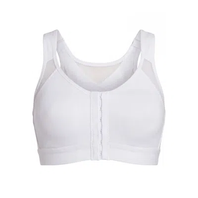 Leonisa Women's Unlined Wireless Posture Corrector Bra - White In Multi