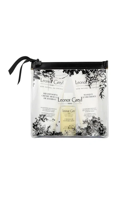 Leonor Greyl Paris Luxury Travel Kit For Very Dry & Thick Hair In White