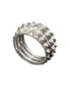 LEONY SILVER STUDDED RINGS,R007L