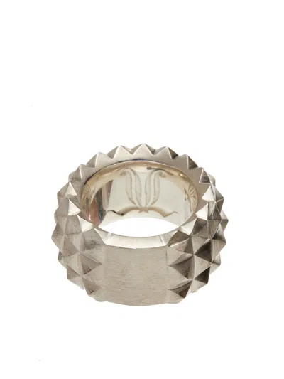 Leony Stylish 925 Silver Ring For Men In Gray