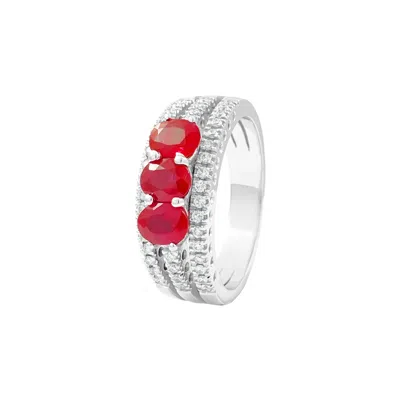 Leopizzo Ring Woman  012889 In Red