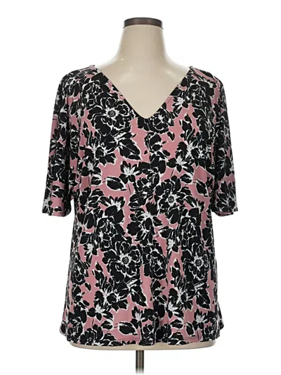 Pre-owned Leota 3/4 Sleeve Blouse In Pink