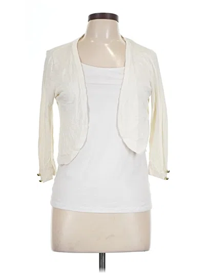 Pre-owned Leota Cardigan Sweater In Ivory