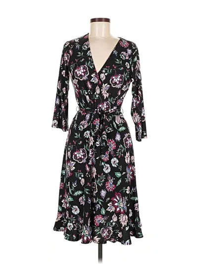 Pre-owned Leota Casual Dress In Black