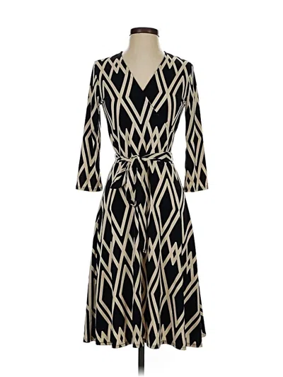 Pre-owned Leota Casual Dress In Black