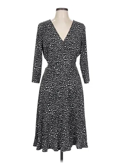 Pre-owned Leota Casual Dress In Black