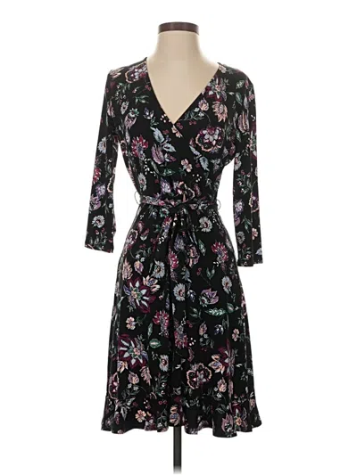 Pre-owned Leota Casual Dress In Black