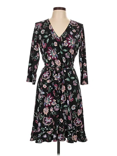 Pre-owned Leota Casual Dress In Black