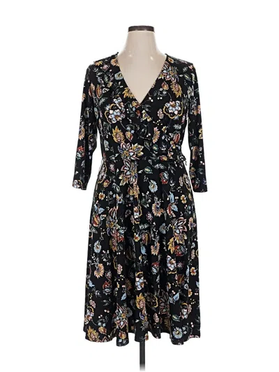 Pre-owned Leota Casual Dress In Black