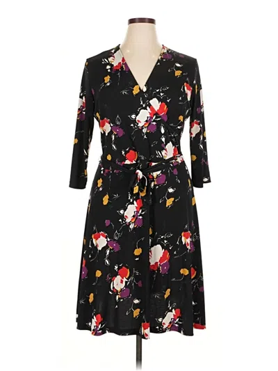 Pre-owned Leota Casual Dress In Black