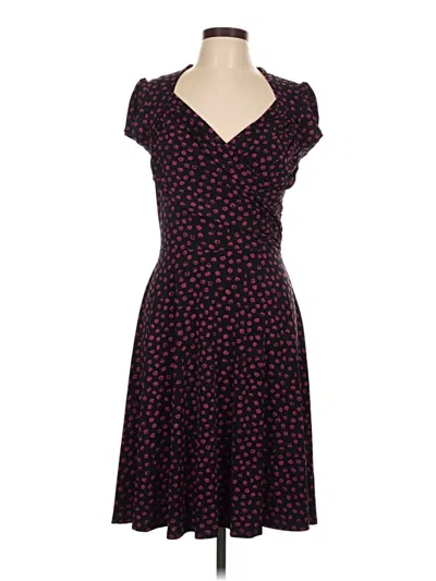 Pre-owned Leota Casual Dress In Black